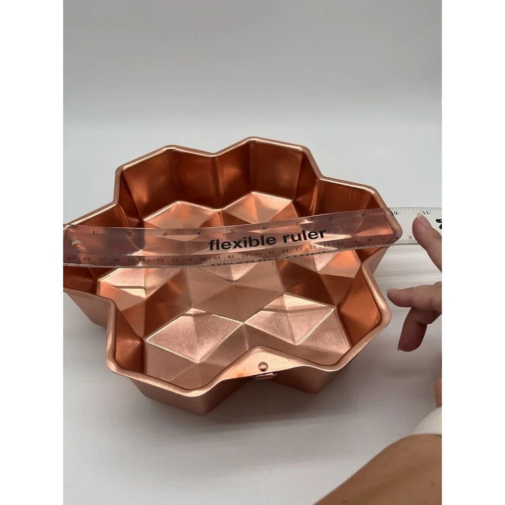 Copper Jello Mold Geometric Star Honeycomb Wall Decor